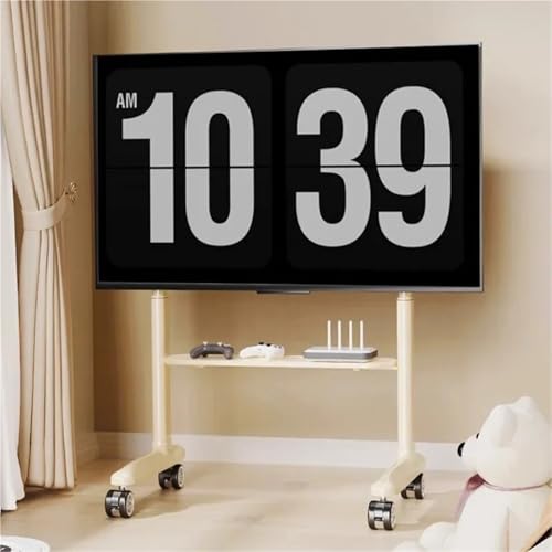 Soporte móvil ajustable para TV 32-86 pulgadas con ruedas miniatura 4