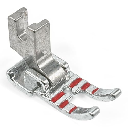 Image of ZENITH Metal New 1 /4 inch Quilting Piecing Presser Foot Snap on Type for Automatic Electric Low Shank Sewing Machines Steel and Red (Metal New 1 /4 inch Quilting Piecing Red)