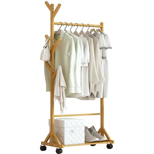 Penderie solide en bambou pour résoudre le manque de rangement de vêtements