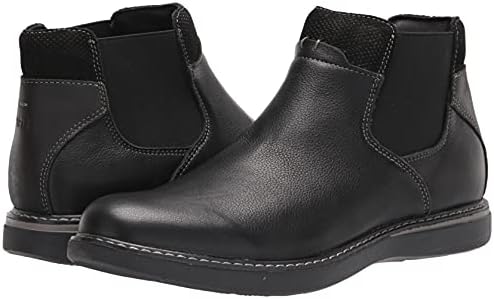 Nunn Bush Men's BAYRIDGE Plain Toe Chelsea Lightweight Leather Boot with Elastic for Easy, Black, 13 | Image 6