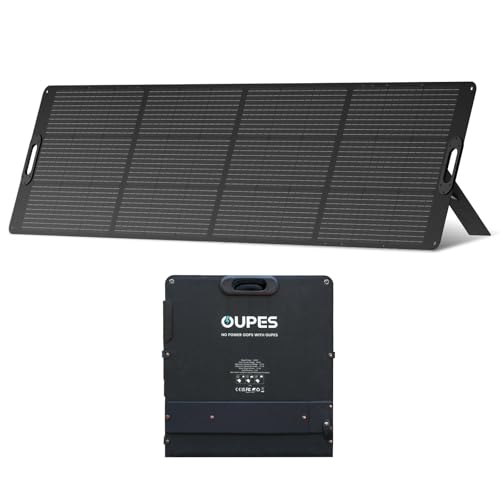 OUPES Portable Solar Panel 240W, Foldable Solar Power Panel for OUPES Power Stations, Ultra-Thin and Lightweight Design, High Conversion Efficiency (Cable 16.4 ft)
