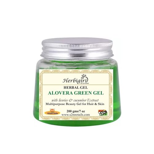 Image of HERBIGIRI HERBAL ALOEVERA FACE GEL WITH LIQORICE & CUCUMBER EXTRACTS