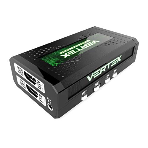 'HDFury hdf0110 Vertex 2 x 2 HDMI Matrix, 18gbps para 4 K60 4: 4: 4 600 MHz, Scaler integrada y conversor de Formato Negro