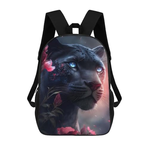 sinyumoney Zaino Per Ragazzi E Ragazze Con Stampa 3D The Pink Black Panther Zaino Per Libri, Scuola Elementare, Bambini, Borsa Da Viaggio Casual, Zaino Per Laptop 17inch