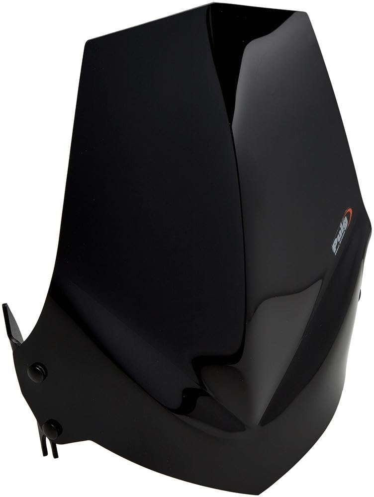 Puig 4117N Naked New Generation Sport sportiva e aerodinamica in acrilico da 3 mm con design rialzato che migliora la protezione e mantiene un’ampia visibilità, Nero