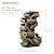 Alpine Corporation WIN1180 11" Indoor Tabletop Waterfall Fountain with LED Lights, 5 Tier Rainforest Garden Fountain, Brown