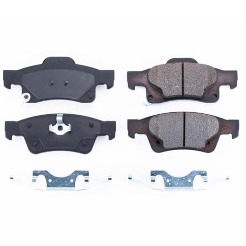 Image of PowerStop Rear Brake Pads for Dodge Durango 2011-20 | Jeep Grand Cherokee 2011-20 - Z17 Ceramic Brake Pads with Installation Hardware, 17-1498