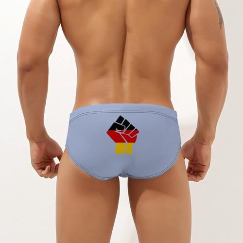 Germany Flag Resist Mens Swim Briefs Bikini Sexy Low Rise Trunks Swimsuit Bathing Suit Beach2