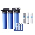 Waterdrop 3-Stage Whole House Water Filter System and Waterdrop Whole House Water Filter, Reduce Iron&Manganese, with Carbon&Sediment Filters, 7-Stage Filtration, Reduce Lead, Chlorine, Odor
