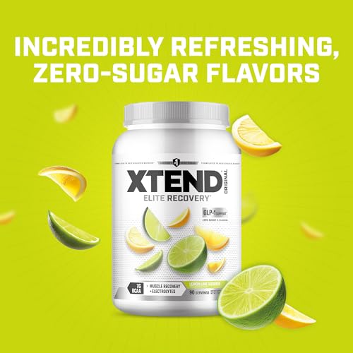 Image of Xtend Original BCAA Powder, 7g BCAAs and 2.5g L-Glutamine for Muscle Recovery Hydration and Lean Muscle, Sugar Free Intra and Post Workout Drink with Electrolytes, Lemon Lime Squeeze, 90 Servings