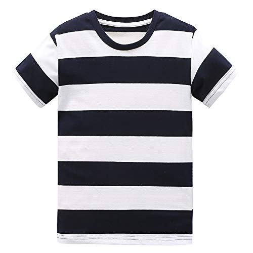 Image of Boys Rainbow Striped Shirt Cotton Long Sleeve T-Shirts