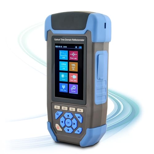 Image of SPEEDWOLF 1310 /1550nm 24 /22dB Handheld 8in1 OTDR +EventMap+IL Test+VFL+OPM+OLS+RJ45 Sequence+Flashlight 3.5 inch ColorScreen 60km Fiber Optic Tester with SC /FC(UPC)+ LC (UPC /APC) Adapter(OTDR42F-T1)