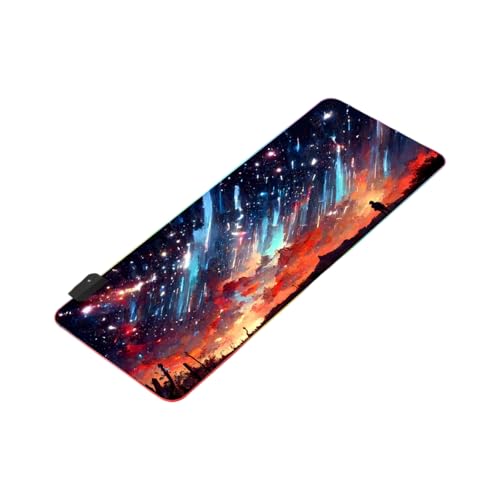 Sous-main de jeu étendu avec éclairage LED idée cadeau tendance pour setup femme