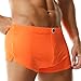 TADUANO Men's Underwear Boxer Trunks Short Low Rise Cut Fashion Sports Style Booty Thin Stretchy Orange
