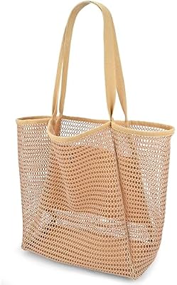 Iioscre Beach Bag for Women – Casual Hobo Handbag with Zipper Inner Pocket