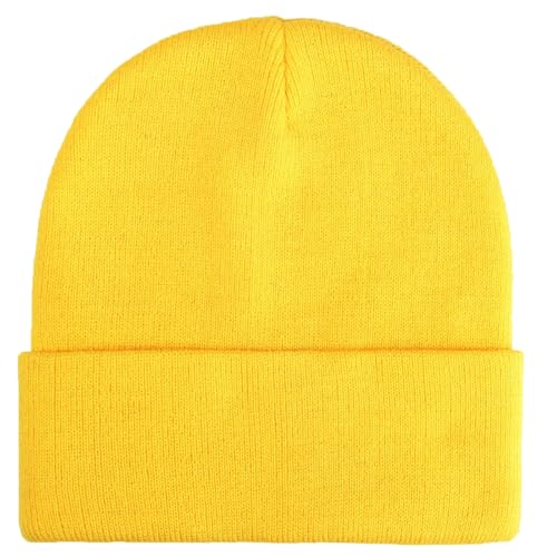 Image of ZOORON Beanie for Men Women Warm Winter Hat Unisex Soft Knit Cuffed Beanie
