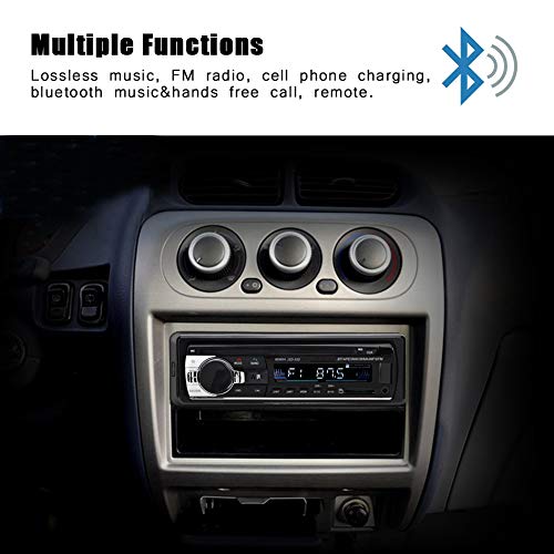Radio para auto Bluetooth MP5 4x60W con control remoto miniatura 6
