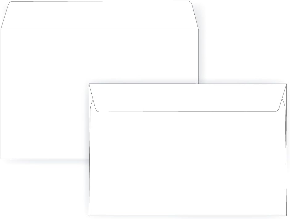 6 1/2 x 9 1/2 Booklet Envelope - 24# White - Open Side (6.5 x 9.5) - Large Envelope Series (Box of 500)