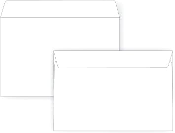 6 1/2 x 9 1/2 Booklet Envelope - 24# White - Open Side (6.5 x 9.5) - Large Envelope Series (Box of 250)