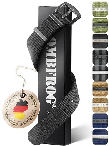 BOMBFROG   Correa NATO de nylon para reloj con cierre de púas   Correas de reloj 18 mm, 20 mm, 22 mm, 24 mm, Correa Nato, 24 mm, Militar