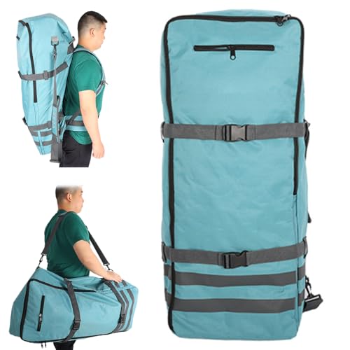 Yaoliucp Paddle Board Bag 84L Shoulder Bag Backpack Nylon Kayak Paddle Bag with Waist Belt Buckle Straps, Zippered Portable Surfboard Bag for Paddleboard Surfboard Accessories, Paddle Board Bag
