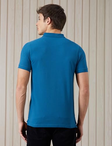 Image of Amazon Brand - Symbol Men's Cotton Rich Solid Polo Tshirt | Collar Tshirts | Half Sleeves | Plain-Regular Fit (Available in Plus Sizes and Combo Pack of 2)