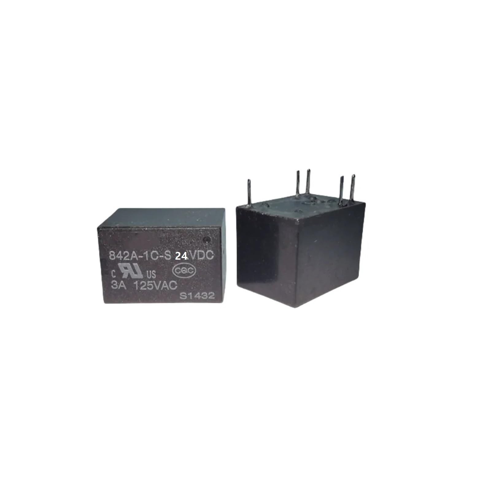 PKNVKZIDK 1pcs Relay 5 feet 3A 842A-1C-S-24VDC 24V