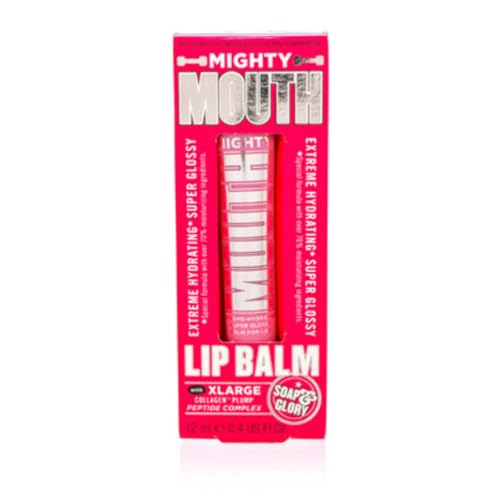 Soap & Glory Mighty Mouth(TM) Extreme Hydrating Super Glossy Lip Balm 0.4 oz
