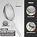 Walfos Fine Mesh Strainers Set, Premium Stainless Steel Colanders and Sifters, with Reinforced Frame Sturdy Handle, Perfect for Sift, Strain, Drain Rinse Vegetables, Pastas Tea - 3 Sizes