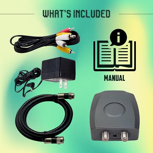 Satellitesale SATELLITESALE-RF-MODULATOR Rf Modulator Rca Composite To Rf Coaxial Converter Includes Av Rca Cable And Power Cable thumb #4