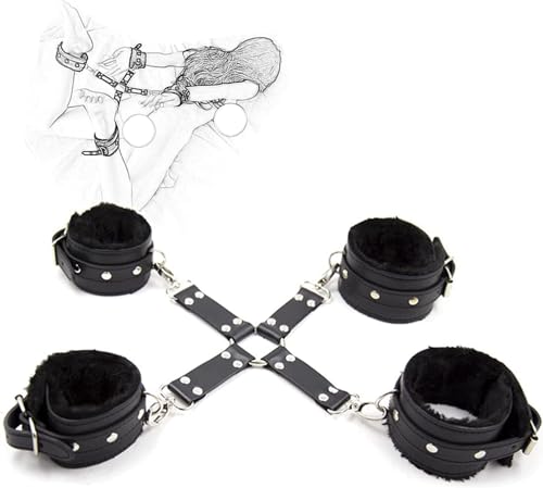 YUEMAR Gola cruzada de couro com cinto multifuncional para iniciantes de ioga jogo de RPG