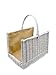 MyBer® K12-205-WJ-K - Cesta de mimbre para leña, color blanco