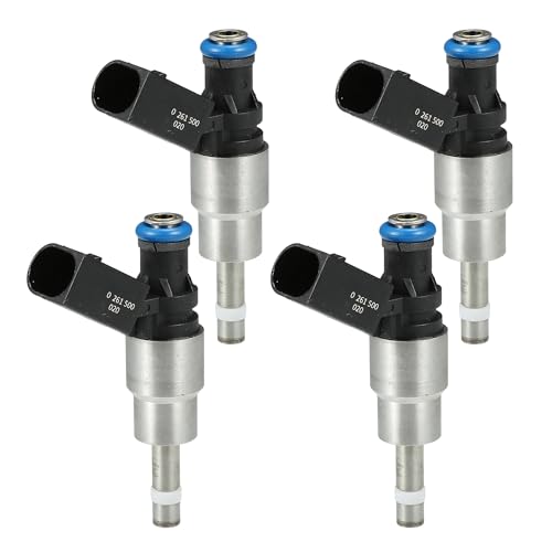 A ABSOPRO Injecteur De Carburant No.06F906036A Pour VW Golf V Hatchback 2.0 Gti 04-09 Pour VW Passat B6 Berline 2.0 Tfsi 05-10 Noir 4 Pièces