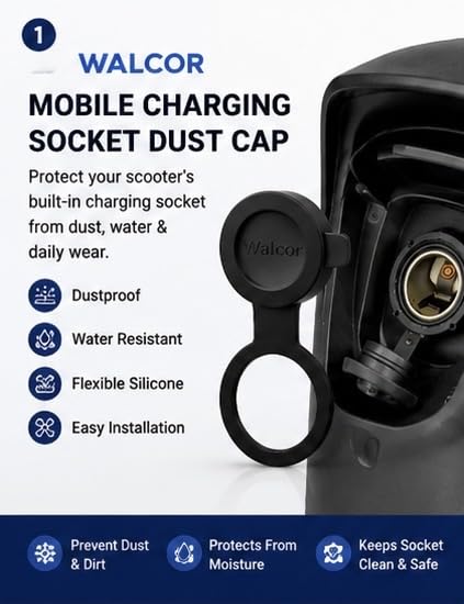 Image of WALCOR Charger Socket Dust Cap Cover Compatible with Suzuki Access 125 BS6, Burgman Street 125 BS6 and Avenis