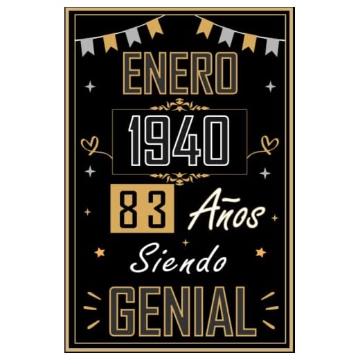 CUADERNO, ENERO 1940 83 AÑOS SIENDO GENIAL: Regalo de 83 cumpleaños para mujeres y hombres, ideas de 83 cumpleaños... un cumpleaños... divertido, ... regalo de 83 cumpleaños para él/ella.