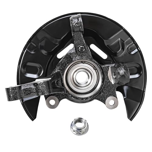 Image of Detroit Axle - Front Steering Knuckles & Wheel Hub Bearings Lower Control Arms Ball Joints Replacement for 2003-2008 Toyota Matrix w /4-Wheel ABS