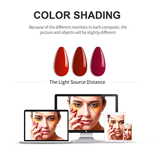 Ab Gel Soak Off UV LED Starter Kit for Manicure Collection of Silver Gold Glitter White Green Red 8 PCS Gel Nail Polish Set