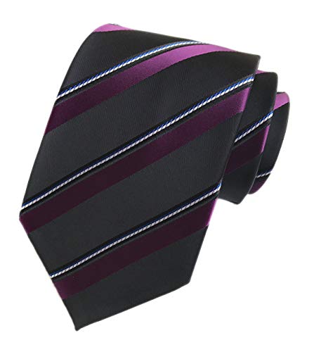 Ctskyte Classic Checks Striped Slim Tie Formal Business Jacquard Woven Necktie for Mens
