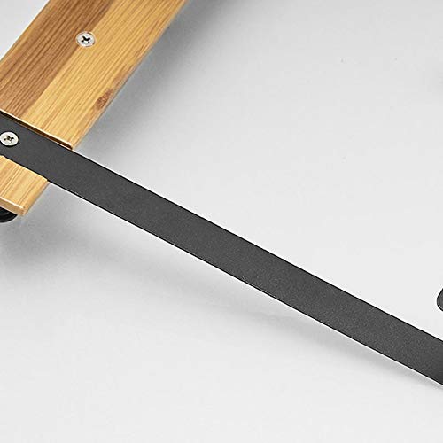 Ganchos Adhesivos Para Pared Gancho de la puerta de la casa de madera de madera de acero inoxidable negro 20 * 40 * 5 * 6 cm Puerta sin clavo Tipo de espalda Tipo de espalda sin fisuras Colga