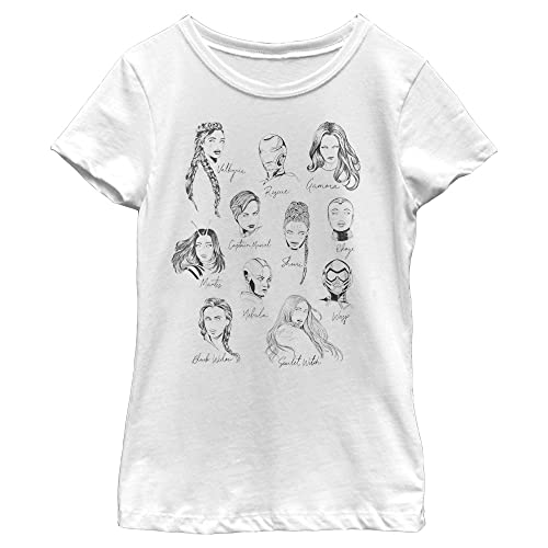 Marvel Little, Big Women Girls Short Sleeve Tee Shirt