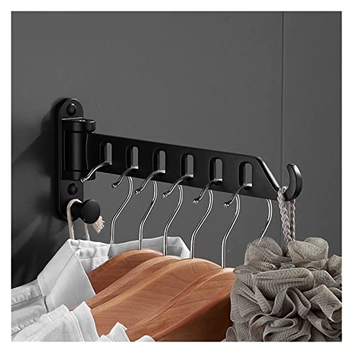 Étendoir à linge télescopique et cintre intérieur extérieur pliant pour gain de place