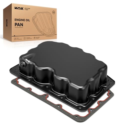 Image of KAX Engine Oil Pan Fit for Ford F-250 /F-350 /F-450 /F-550 /F-600 Super Duty | FP64A with Drain Plug & Gasket for 2011-2025 F-250 /F-350 /F-450 /F-550 Super Duty 6.7T, 2020-2024 F-600 Super Duty 6.7T