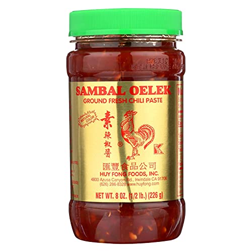 Huy Fong Foods Inc., Sambal Oelek, Ground Fresh Chili Paste, 8 oz (226 g)