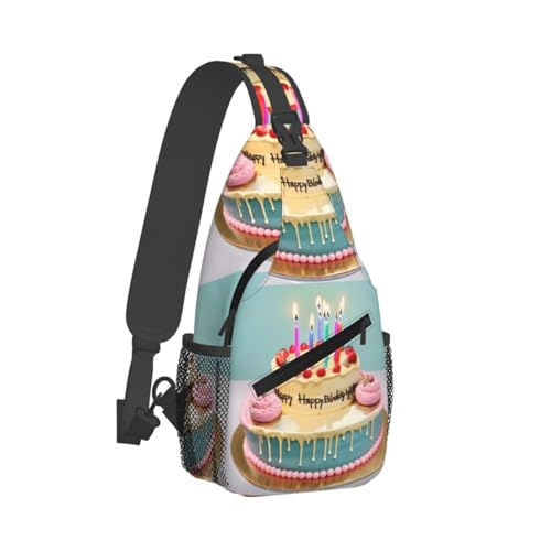 Mochila cruzada Happy Birthday para senderismo y viajes miniatura 2