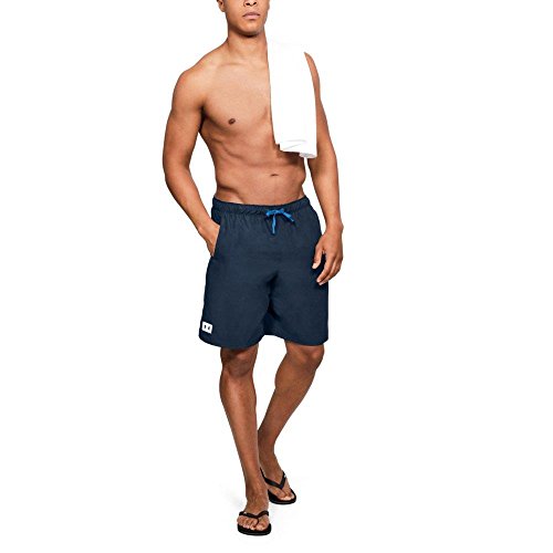 Under Armour Men's Mania Volley Boardshorts, Academy (408)/White, Small