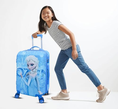 Image of ADSON Abs Kids Trolley 360 Rotating Luggage 360 Degree Wheels Non-Breakable 16 Inch Kids Hardsided Suitcase with 4 Wheels, 360 Degree Wheel Travel Trolley Bag (S Design 5)