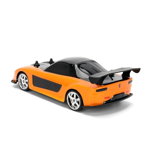 Jada FAST & FURIOUS RC DRIFT MAZDA RX-7 1:24 remote control vehicle, Orange, 1:24 scale, 28 cm x 16.5 cm x 16.5 cm - Image 4