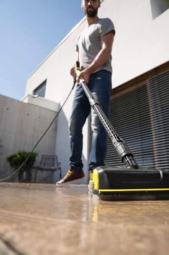 Kärcher PS 30 Plus Flächenreiniger Powerschrubber mit Seitendüse (kompatibel mit Allen Kärcher Hochdruckreinigern K 2 bis K 7), Schwarz