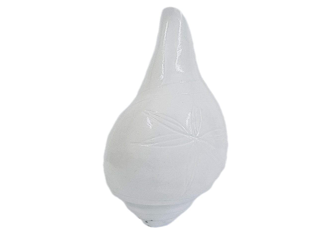 BHAGVATI® Paquete de 1 carcasa VAMAVARTI SHANKH con sonido eco educado (6)