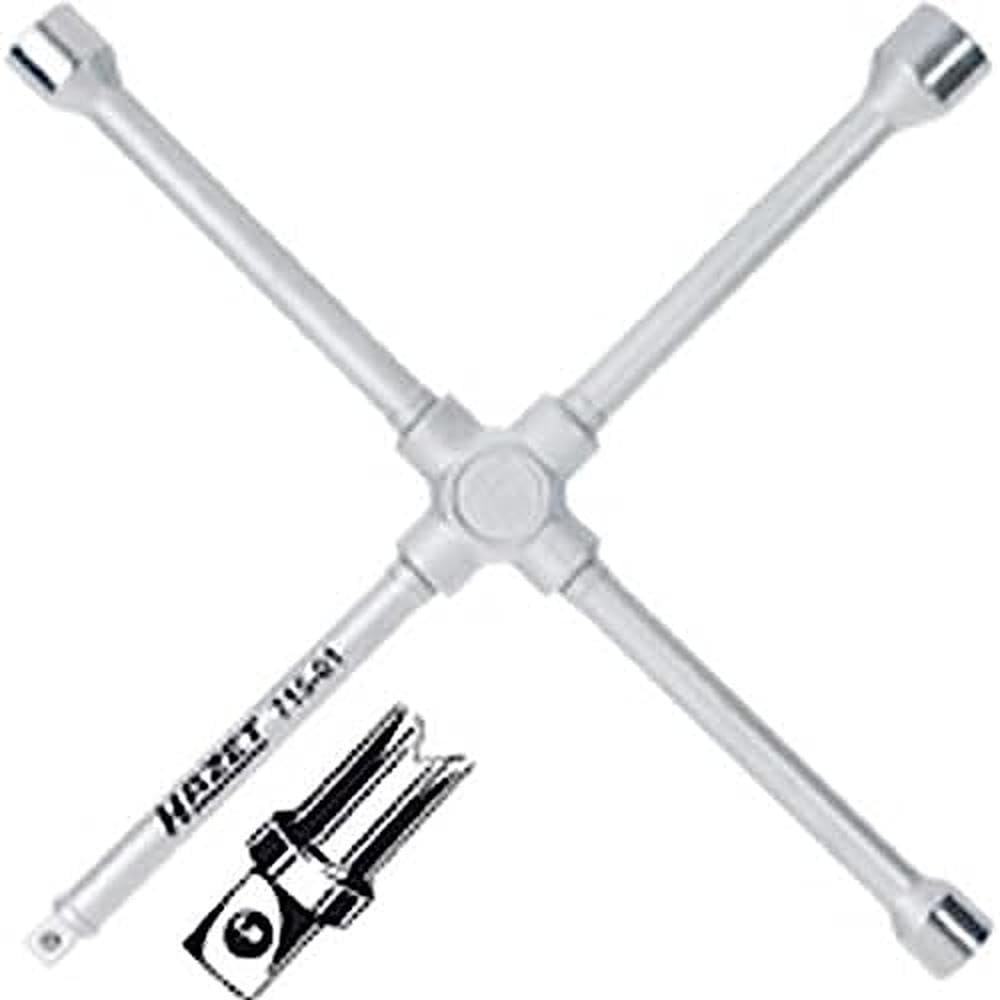 Hazet 715-01 Clé en croix à 6 pans extérieurs longueur 420 mm